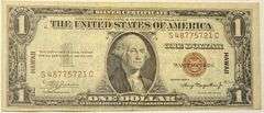 $1 1935A Hawaii Overprint Emergency Issue Silver Certificate