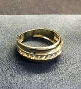 MEN’S 14K YELLOW GOLD NATURAL DIAMOND WEDDING BAND