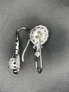 Exceptional 3.15 Ctw Ice Blue Lab Simulated Diamond Earrings