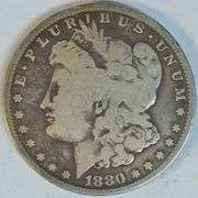 Scarce 1880-CC Morgan Silver Dollar. Nice circ