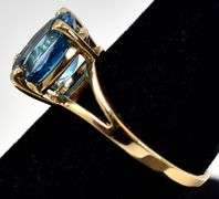 Brilliant Topaz Ring in 14K Yellow Gold