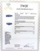 14kt White gold 0.90ct round brilliant cut with 1ctw RBC and PC side