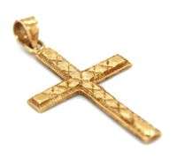 14kt Yellow gold cross pendant