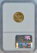 Super Gem BU 1903 US $2.50 Liberty Gold Piece. NGC MS65