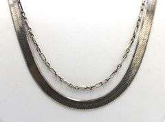 Vintage 925 sterling silver lot of 2 necklaces