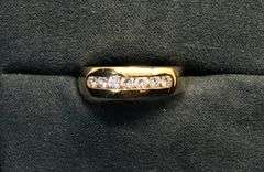 MEN’S 14K YELLOW GOLD NATURAL DIAMOND WEDDING BAND