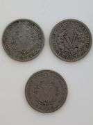 1887, 1890, 1912 Liberty Head Nickels