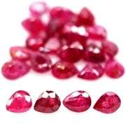 Superb color! 9.10ct set of top red Rubies -HEATED ONLY!