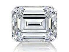Sparkling 5.05 Ct VVs1 Emerald Cut Lab Simulated Diamond Solitaire