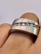 14K White Gold Round Brilliant Cut Diamond Ring