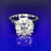 Sparkling 2.75 Ct Ice White Simulated Lab Diamond  Solitaire Ring