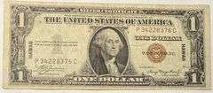 $1 1935A Hawaii Overprint Emergency Issue Silver Certificate.