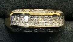 MEN’S 14K YELLOW GOLD NATURAL DIAMOND WEDDING BAND
