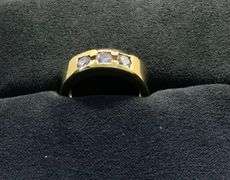 MEN’S 14K YELLOW GOLD NATURAL DIAMOND WEDDING BAND