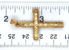 14kt Yellow gold cross pendant