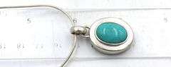 Lot of 2 American Indian turquoise sterling silver necklaces