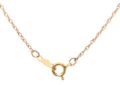 14kt Yellow gold black onyx loop pendant enhancer on chain