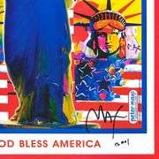 9-11 God Bless America I by Peter Max