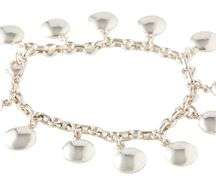 Vintage Tiffany & Co. Dangling Round Discs Charm Bracelet in Sterling