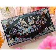 Mother of Pearl Butterfly Floral Jewelry Organizer Box