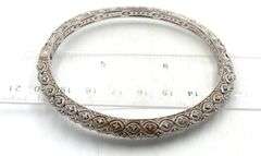 Group lot of 4 Vintage 925 sterling silver bangles