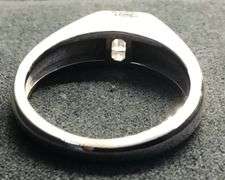 MEN’S 14K WHITE GOLD NATURAL DIAMOND RING
