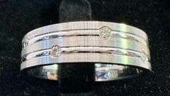 14K White Gold Round Brilliant Cut Diamond Ring