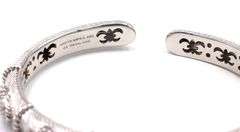 Judith Ripka CZ station hinged cuff bangle