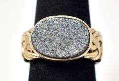 Geo Rock Ring in Vermeil Sterling Silver