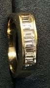 MEN’S 14K YELLOW GOLD NATURAL DIAMOND WEDDING BAND