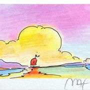 Sailboat on the Horizon by Peter Max