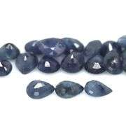 Heated only! 5.28ct ink blue Sapphire set from Madagascar