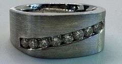 14K White Gold Round Brilliant Cut Diamond Ring