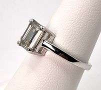 Sparkling 2.15 Ct Bright White Lab Simulated Diamond Ring