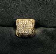 MEN’S 14K YELLOW GOLD NATURAL DIAMOND RING