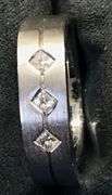 MEN’S 14K WHITE GOLD NATURAL DIAMOND WEDDING BAND