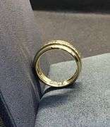 MEN’S 14K YELLOW GOLD NATURAL DIAMOND WEDDING BAND