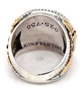 Konstantino multi gemstone pave ring