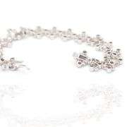 18k White Gold Natural White Diamond Bracelet