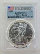 2020 American Silver Eagle First Strike, PCGS MS70