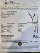 14KT Yellow Gold over Sterling Silver Diamond and Citrine Necklace