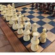 Hand-Carved Wooden Chess Pieces Set