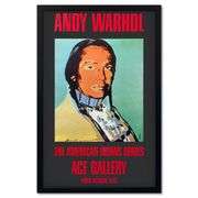 The American Indian Series (Black) by Warhol (1928-1987)