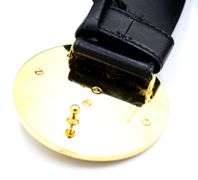 Versace round Medusa belt
