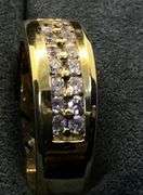MEN’S 14K YELLOW GOLD NATURAL DIAMOND WEDDING BAND