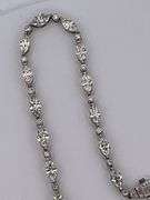 CERTIFIED BRAND NEW 18K WHITE GOLD DIAMOND NECKLACE, 18 C.T.W.