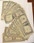 20 Various 1935 $1 Silver Certificates.