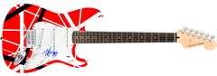Van Halen Michael Anthony Signed 1/1 Custom Graphics Photo Guitar PSA