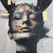 Stunning Original Mixed-Media on Canvas by Erik Rico