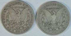 Very scarce key date 1903-S & 1904-S Morgan Silver Dollars in VF